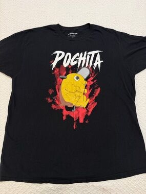 Chainsaw Man Pochita Metal Black T-Shirt Size XL